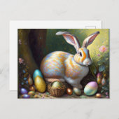 oude stijl van het esembureau bunny briefkaart (Voorkant / Achterkant)