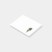 Oude stijl wortel afbeelding post-it® notes (Schuin)