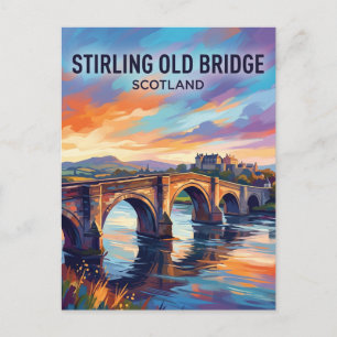 Oude Stirling-brug Schotland Briefkaart
