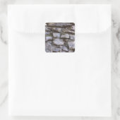 Oude Stone Wall Vierkante Sticker (Tas)