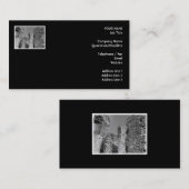 Oude Stone Walls en Sky. Visitekaartje (Voorkant / Achterkant)