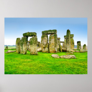 Oude Stonehenge Standing Stones in Summer Art Poster