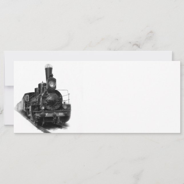 Oude stoomlocomotief (Voorkant)