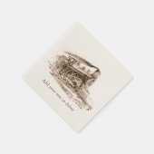 Oude stoomlocomotief servet (Hoek)