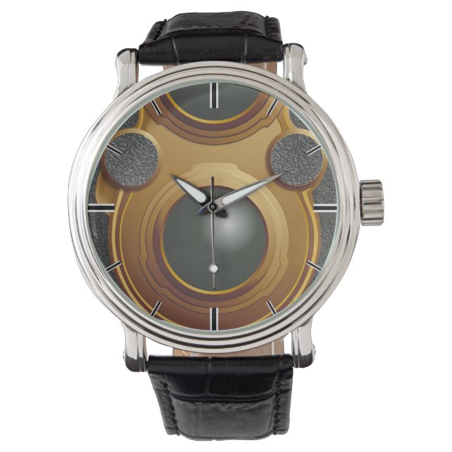 Oude Stoomstijl Camera Horloge (Voorkant)