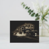 Oude stoomtrein langs de kust van Oregon - Briefkaart (Staand voorkant)