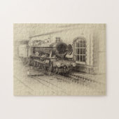 oude stoomtrein legpuzzel (Horizontaal)