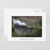 Oude stoomtrein op Glenfinnan Viaduct Briefkaart (Voorkant / Achterkant)