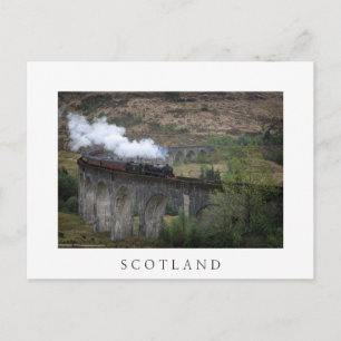Oude stoomtrein op Glenfinnan Viaduct Briefkaart