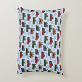 Oude stoomtreinen Klickety Clack Choo Puff Baby Bu Accent Kussen (Achterkant (Verticaal))