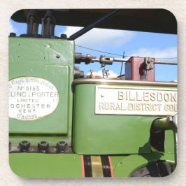 Oude stoomwals bier onderzetter