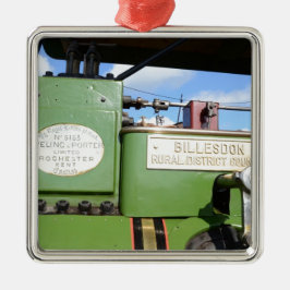 Oude stoomwals metalen ornament