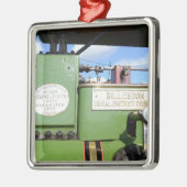 Oude stoomwals metalen ornament (Links)