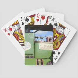 Oude stoomwals pokerkaarten