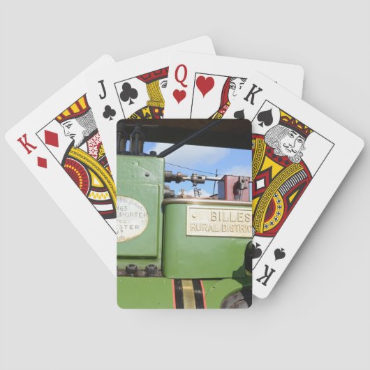 Oude stoomwals pokerkaarten (Achterkant)