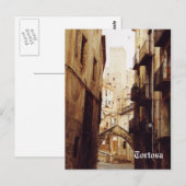 Oude straat briefkaart (Voorkant / Achterkant)