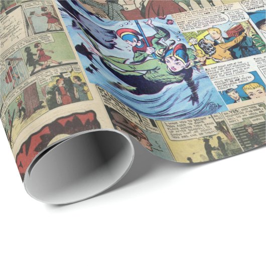 Oude strips inpakpapier (Rol Hoek)