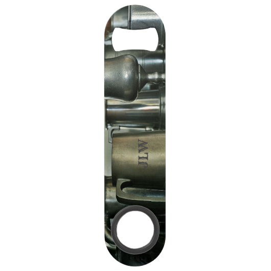 Oude Stye Pewter Beer Tankard inktobjecten Speed Flessenopener (Achterkant)