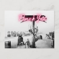 Oude Surrealistische Stadsscène Dank Je