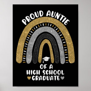 Oude tante van een middelbare school Afstuderen re Poster