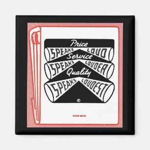 oude tapeboekcover - Price Speaks Luid Magneet