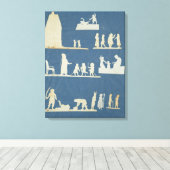 Oude tapes canvas afdruk (Insitu (Houten vloer))