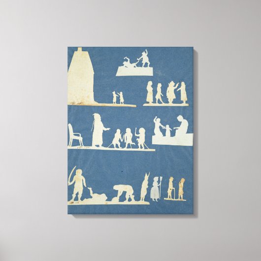 Oude tapes canvas afdruk (Voorkant)
