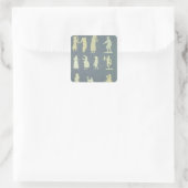 Oude tapes vierkante sticker (Tas)