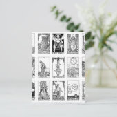 oude tarot briefkaart (Staand voorkant)