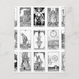 oude tarot briefkaart