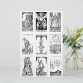 oude tarot briefpapier (Staand voorkant)