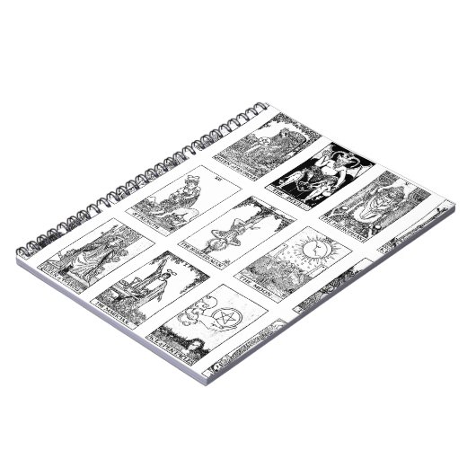 oude tarot notitieboek (Linkerzijde)