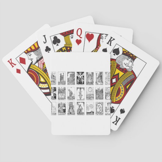oude tarot pokerkaarten (Achterkant)