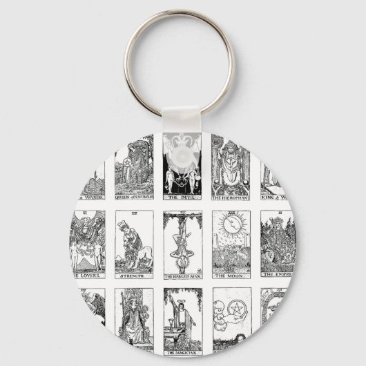 oude tarot sleutelhanger (Voorkant)