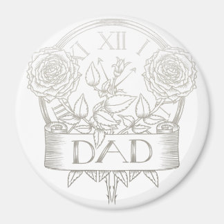 Oude tattoo stijl Papa ontwerp Magneet