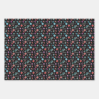 Oude Tattoos Inpakpapier Vel