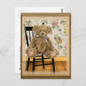 Oude teddybeer briefkaart (Voorkant / Achterkant)