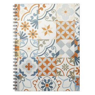 Oude Tegels: gestructureerd achtergrondpatroon Notitieboek