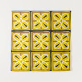 Oude tegels, illustratiepatroon wandkleed (Voorkant (horizontaal))