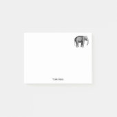 Oude tekening van een olifant post-it® notes (Voorkant)
