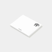 Oude tekening van een olifant post-it® notes (Schuin)