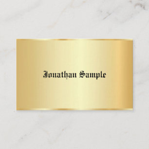 Oude tekst gepersonaliseerde glamour nep gouden sj visitekaartje