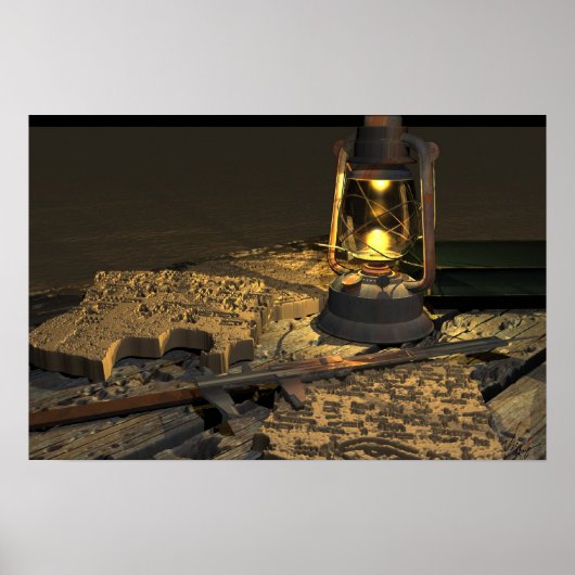 Oude tekst poster (Voorkant)