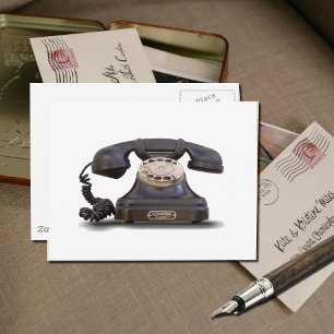 Oude telefoon briefkaart