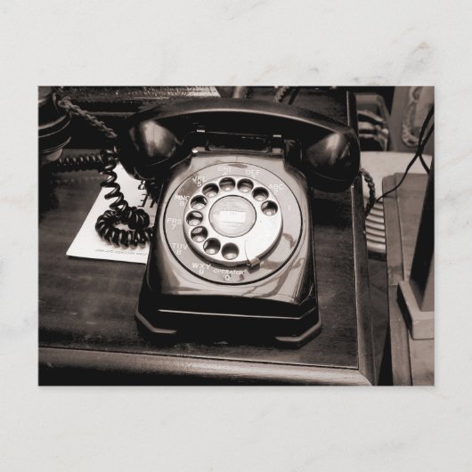 Oude telefoon briefkaart (Voorkant)