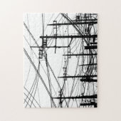 Oude telefoon- en voedingslijnen legpuzzel (Verticaal)