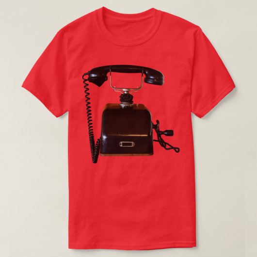Oude telefoon telefoon t-shirt (Design voorkant)