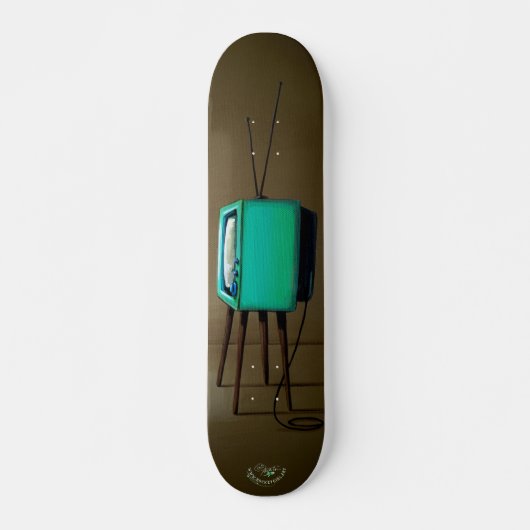 Oude  televisie skateboard (Voorkant)