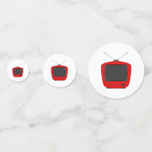 Oude televisieset confetti (Voorkanten)