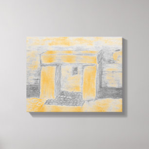 Oude Tempel Canvasprint Canvas Afdruk